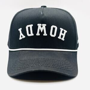 No Rivals SnapBack Hat Cap Black White Howdy Upside Down Cowboy Western South